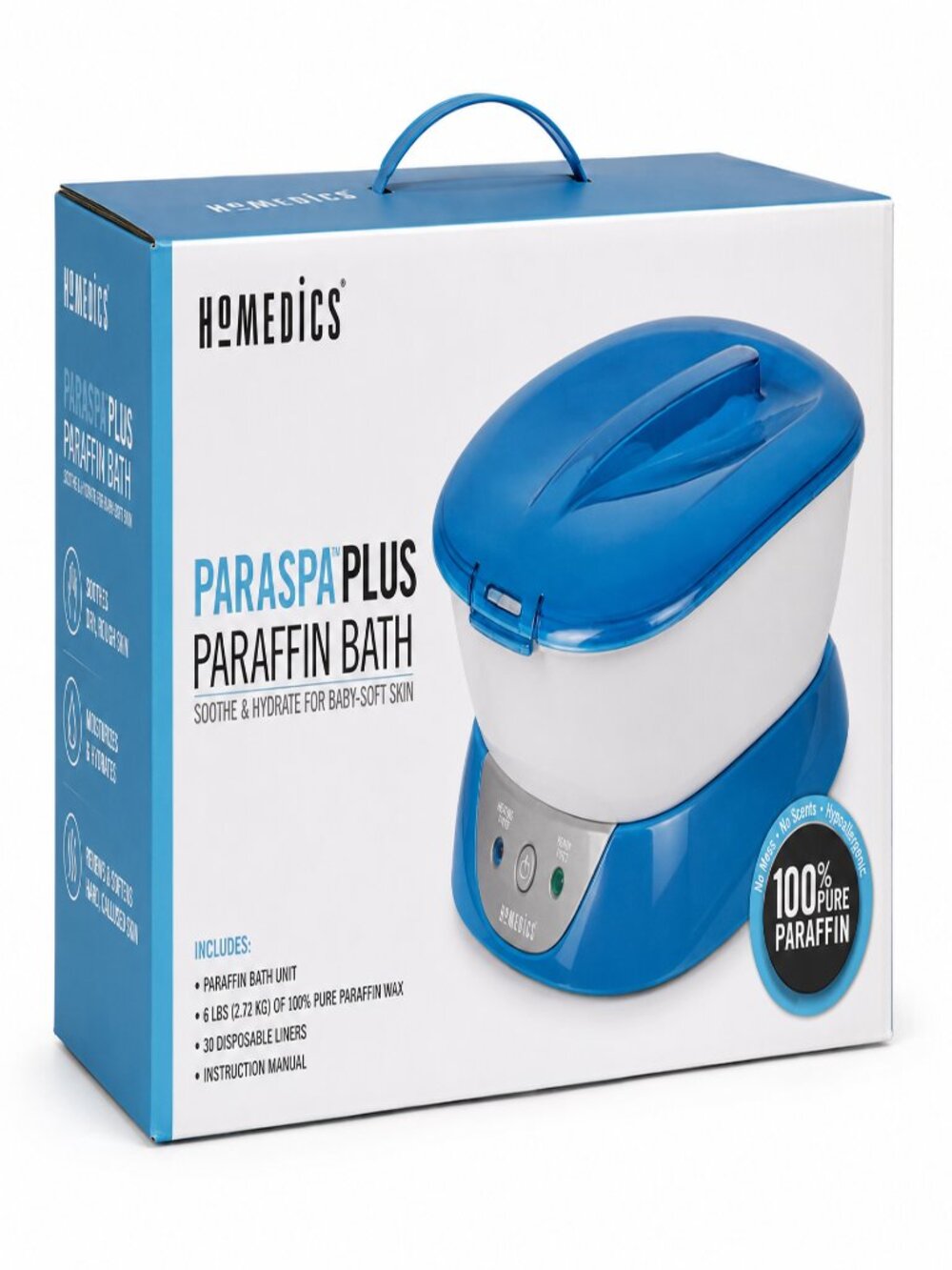 Homedics Parafin Wax Bath ( contains 3lbs of  melted wax inside